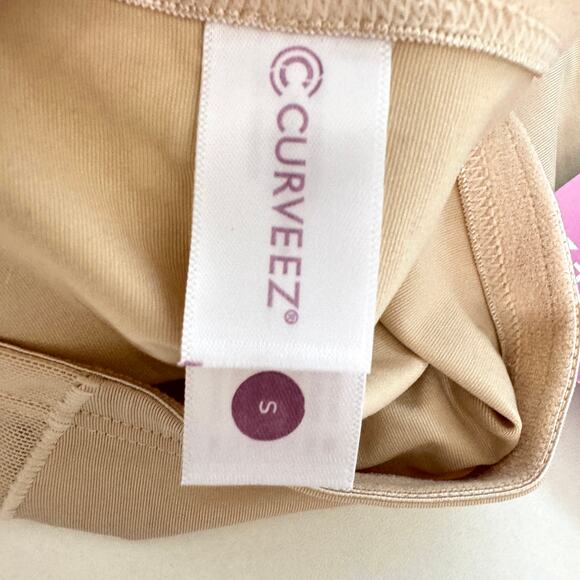 Curveez Womens Soft Comfy Brief Size S CUR4002 Smoothing Sculpt Nude - Picture 7 of 9